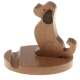 Max Wooden Phone Stand Cell Phone Holder for iPhone X Wood Golden Retriever Dog