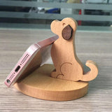 Max Wooden Phone Stand Cell Phone Holder for iPhone X Wood Golden Retriever Dog