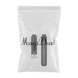 Max Maxb Silicone Smart Watch Band Replacement Strap for AMAZFIT Watch 3 Black