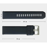 Max 2 Pieces Replacement Silicone Sport Band Strap For Garmin Vivoactive 3