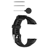Max Silicone Bracelet Strap Watch Band for Garmin Instinct Sport Watch Black