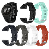 Max Silicone Bracelet Strap Watch Band for Garmin Instinct Sport Watch White