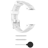 Max Silicone Bracelet Strap Watch Band for Garmin Instinct Sport Watch White