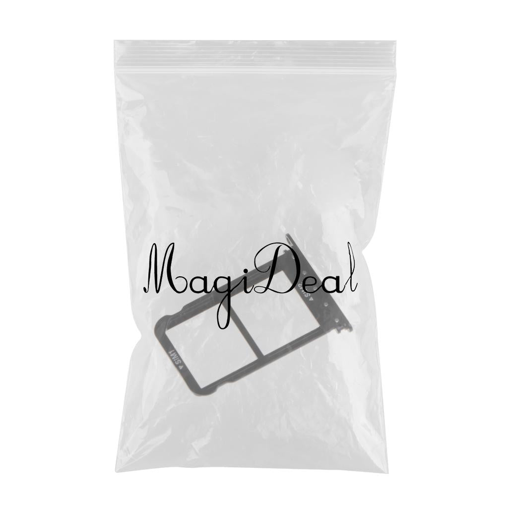 Max Dual SIM Card Tray Slot Holder Adapter Replacement for Huawei P20 Pro black