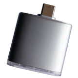Max Maxb USB Type C TF SD Memory Card Reader OTG Adapter for Samsung silver