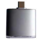 Max Maxb USB Type C TF SD Memory Card Reader OTG Adapter for Samsung silver