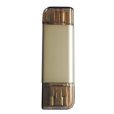Max Maxb 3 in 1 USB Type C/USB/Micro USB TF SD Memory Card Reader OTG Adapter gold