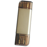 Max Maxb 3 in 1 USB Type C/USB/Micro USB TF SD Memory Card Reader OTG Adapter gold