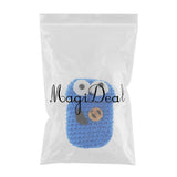 Max Knitting Wool Earphone Cover Built-in Silicone Case for AirPods Blue