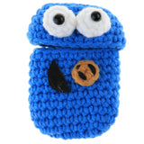 Max Knitting Wool Earphone Cover Built-in Silicone Case for AirPods Blue