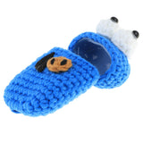Max Knitting Wool Earphone Cover Built-in Silicone Case for AirPods Blue