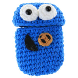 Max Knitting Wool Earphone Cover Built-in Silicone Case for AirPods Blue