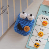 Max Knitting Wool Earphone Cover Built-in Silicone Case for AirPods Blue