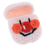 Max Knitting Wool Earphone Cover Built-in Silicone Case for AirPods Pinky White
