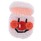 Max Knitting Wool Earphone Cover Built-in Silicone Case for AirPods Pinky White