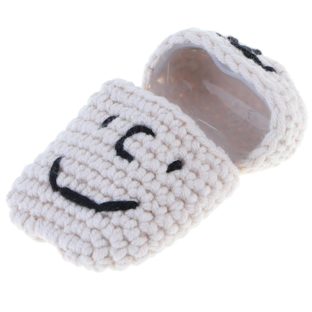Max Knitting Wool Earphone Cover Built-in Silicone Case for AirPods Beige