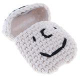 Max Knitting Wool Earphone Cover Built-in Silicone Case for AirPods Beige