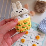 Max Knitting Wool Earphone Cover Built-in Silicone Case for AirPods Rabbit
