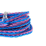 Max Maxb 7N OCC Copper Wire, DIY HiFi Audio Cable for Earphone 2m Blue and Purple