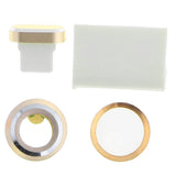 Maxbell Phone Lens Protector+Button Sticker+Dust Plug+Cord Holder for iPhone7 gold