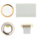 Maxbell Phone Lens Protector+Button Sticker+Dust Plug+Cord Holder for iPhone7 gold