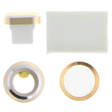 Maxbell Phone Lens Protector+Button Sticker+Dust Plug+Cord Holder for iPhone7 gold