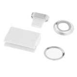 Max Maxb Phone Lens Protector+Button Sticker+Dust Plug+Cord Holder for iPhone7 silver