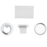 Max Maxb Phone Lens Protector+Button Sticker+Dust Plug+Cord Holder for iPhone7 silver