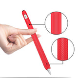 Max Maxb Slim Silicone Case Stand With Cap Keeper Holder for Apple Pencil Pink