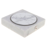 Max Maxb Marble Motif Qi Wireless Charger Charging Pad 10W White