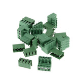 Maxbell 10pcs 5.08mm Straight 4 Pin Screw Terminal Block Connector Pluggable Type