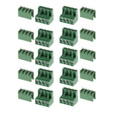 Maxbell 10pcs 5.08mm Straight 4 Pin Screw Terminal Block Connector Pluggable Type