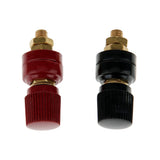 Maxbell 2Pcs 200A Binding Post M6 Copper Screw Thread Electrical Insulation Wiring Terminal Bolt Fastener Electrical Accessories
