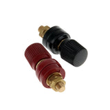 Maxbell 2Pcs 200A Binding Post M6 Copper Screw Thread Electrical Insulation Wiring Terminal Bolt Fastener Electrical Accessories