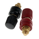 Maxbell 2Pcs 200A Binding Post M6 Copper Screw Thread Electrical Insulation Wiring Terminal Bolt Fastener Electrical Accessories