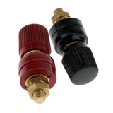 Maxbell 2Pcs 200A Binding Post M6 Copper Screw Thread Electrical Insulation Wiring Terminal Bolt Fastener Electrical Accessories