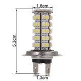 Maxbell Xenon 68 SMD Car H7 6000K LED Light Bulbs for Fog Driving DRL Headlight Lamp