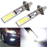 Maxbell H1 10W LED Car Vehicle Auto DRL COB Xenon Fog Running Headlight Head Lights Lamp Bulb DC12V White