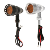 Maxbell Brake Blinkers Motorcycle LED Flash Lights for Kawasaki Suzuki Harley Black