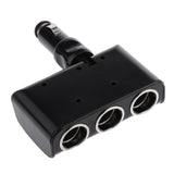 Maxbell 3 Socket Car Auto Cigarette Lighter DC Power Supply Inverter Charger Silver