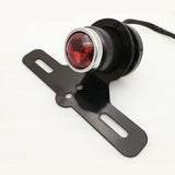 Maxbell Rear License Plate Frame Lamp Red Light Replacement for Bobber Chopper