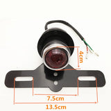 Maxbell Rear License Plate Frame Lamp Red Light Replacement for Bobber Chopper