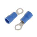 Maxbell 50x Blue Ring Insulated Crimp Connector Electrical Wiring Terminals- 5.3mm Hole