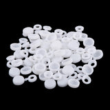 Maxbell Pack of 50 Screw Cup Cover Caps Flip Tops For 6g / 8g Screws White