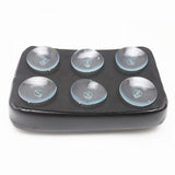 Maxbell Rectangular Passenger Pad Seat 6 Suction Cup for Harley Dyna Custom Chopper