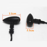 Maxbell Motorcycle   Rear Light Silver Tail Blinker for Suzuki Harley Black