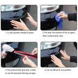 Maxbell 269C Car Carbon Fiber Protector Anti Crash Bumper Guard Strip Sticker 2PCS