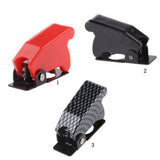 Maxbell Car Red Cover LED Light SPST Toggle Rocker Switch Control On/Off Proctector