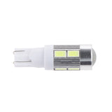 Maxbell T10 5630 10SMD White Car Side Wedge Tail Parking Light Bulb Instrument Door LED Lamp