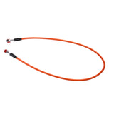 Maxbell 90cm Motorcycle ATV Scooter Stainless Steel Oil Line Front Brake Hose Orange